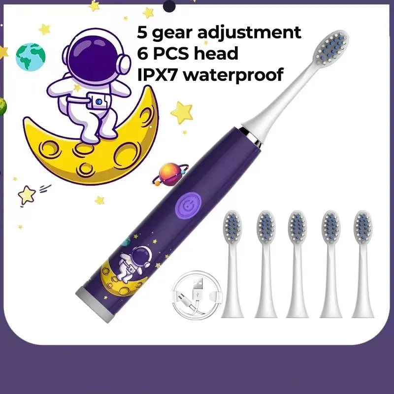 Children's Waterproof Rechargeable Sonic Toothbrush - OLM Store