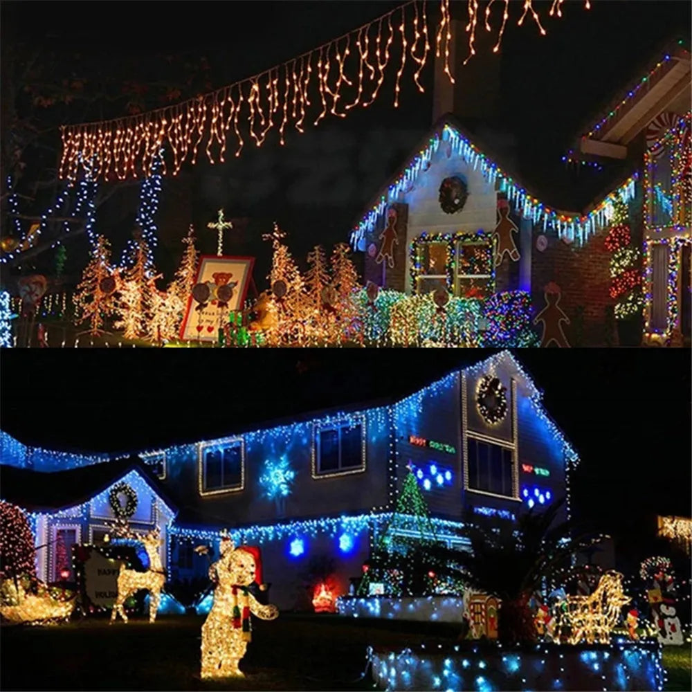 Transform Your Space with Our LED Waterfall Curtain String Lights