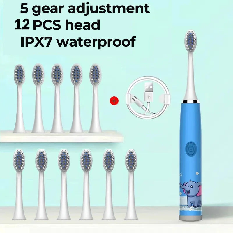 Children's Waterproof Rechargeable Sonic Toothbrush - OLM Store