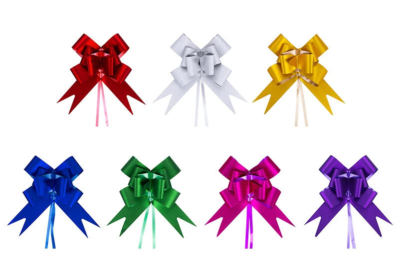 Transform Your Gifts with Large Pull Bow Ribbons – 5-50 Pieces for Beautiful Presentation