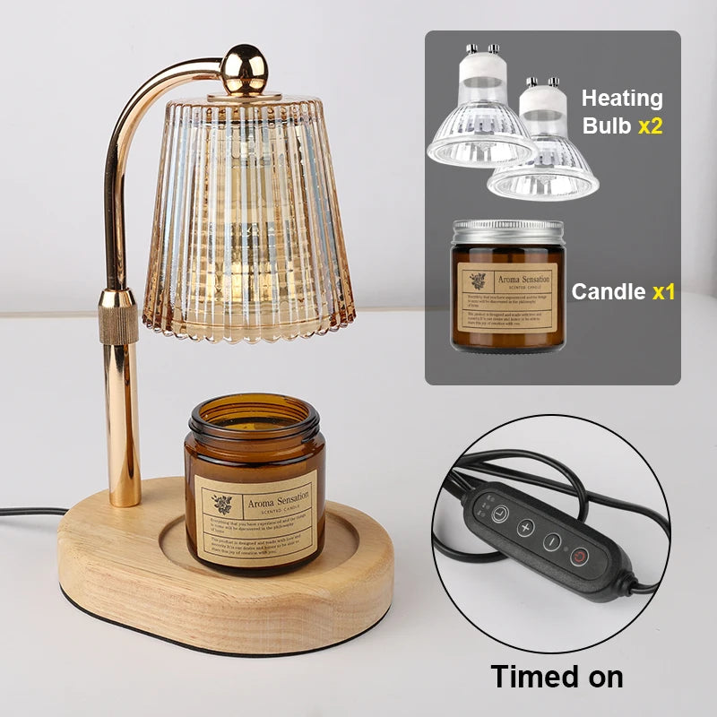 50W Dimmable Candle Warmer Lamp – Adjustable Light for a Cozy, Relaxing Home Atmosphere