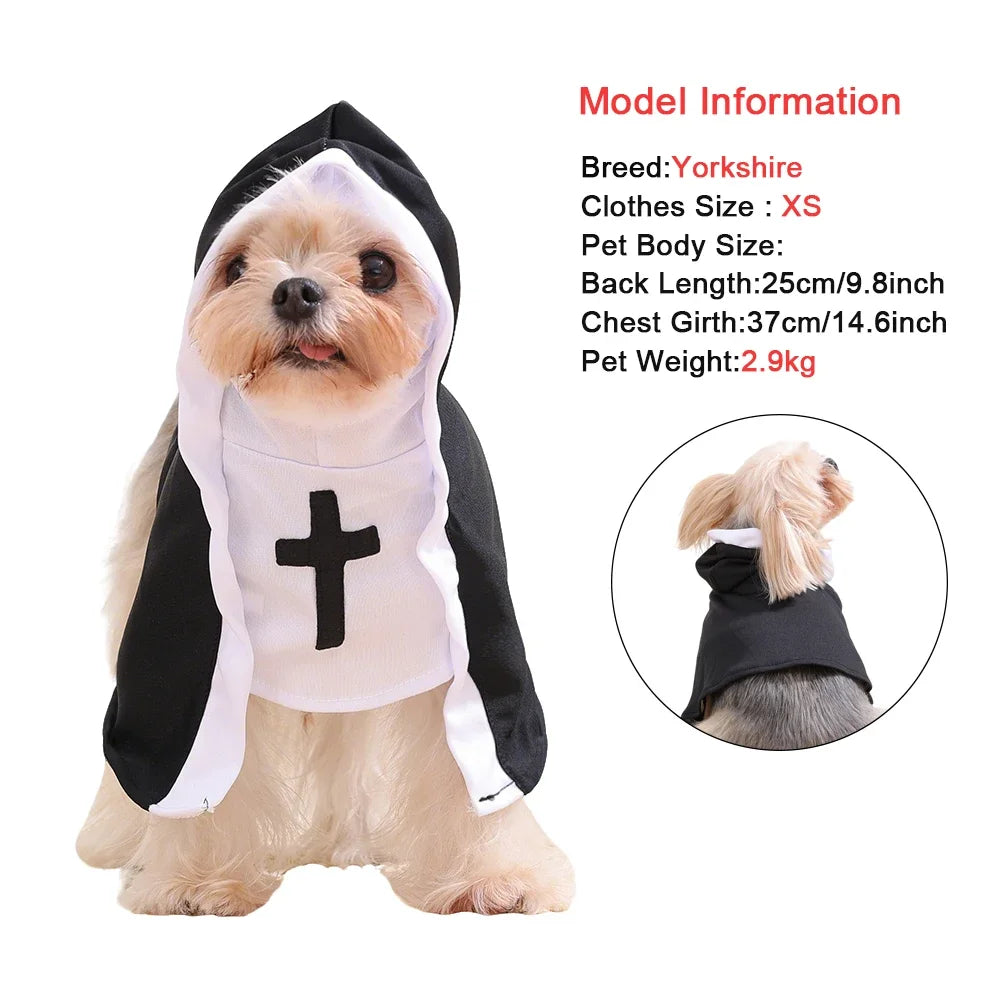 Hilarious Halloween Pet Nun Costume: Dress Your Cat or Dog as a Holy Spokespet!