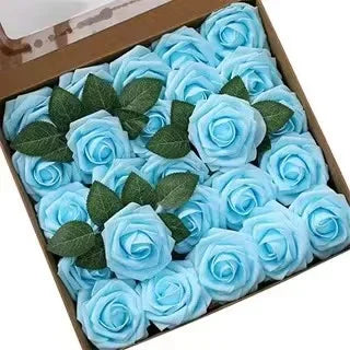 Transform Your Celebrations with Real Looking Artificial Roses - 25pcs Soft Foam Flower Heads