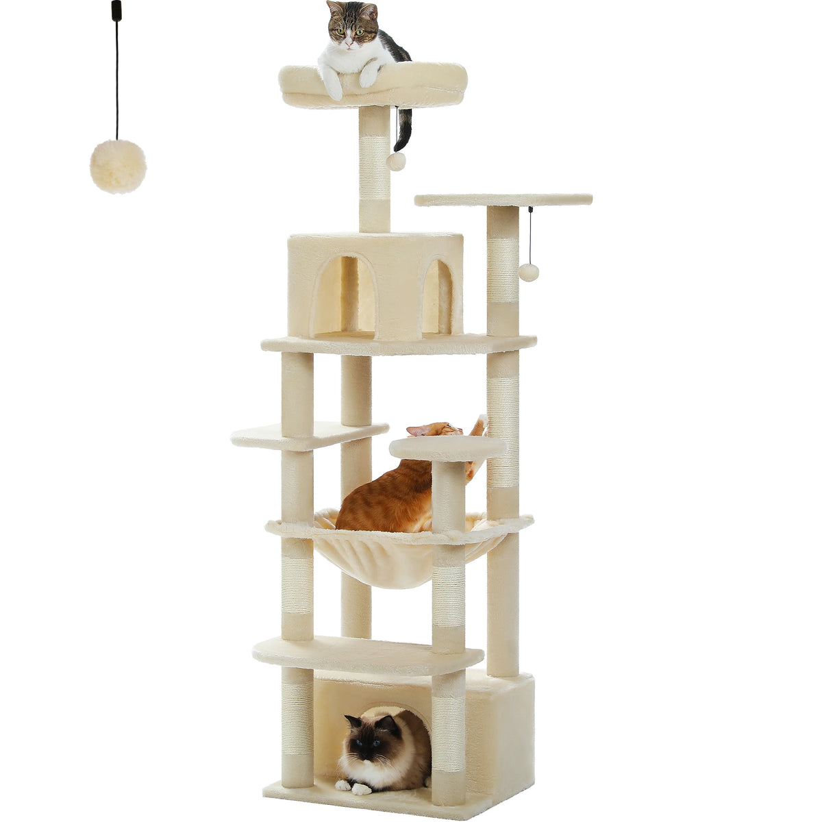 Transform Your Home with Our Large Cat Tree - 72.44 inches of Fun!