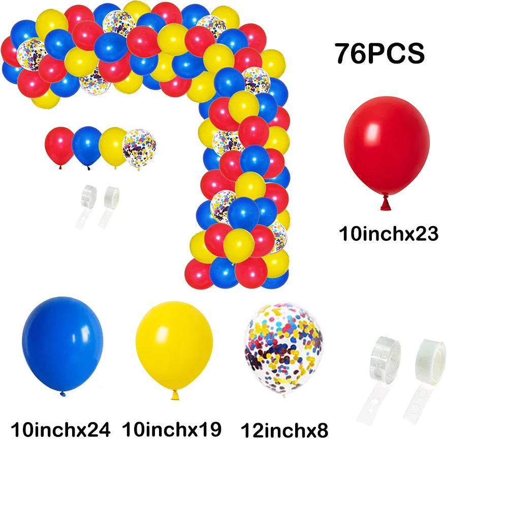Red Green Celebration Balloons Garland Arch Kit - OLM Store