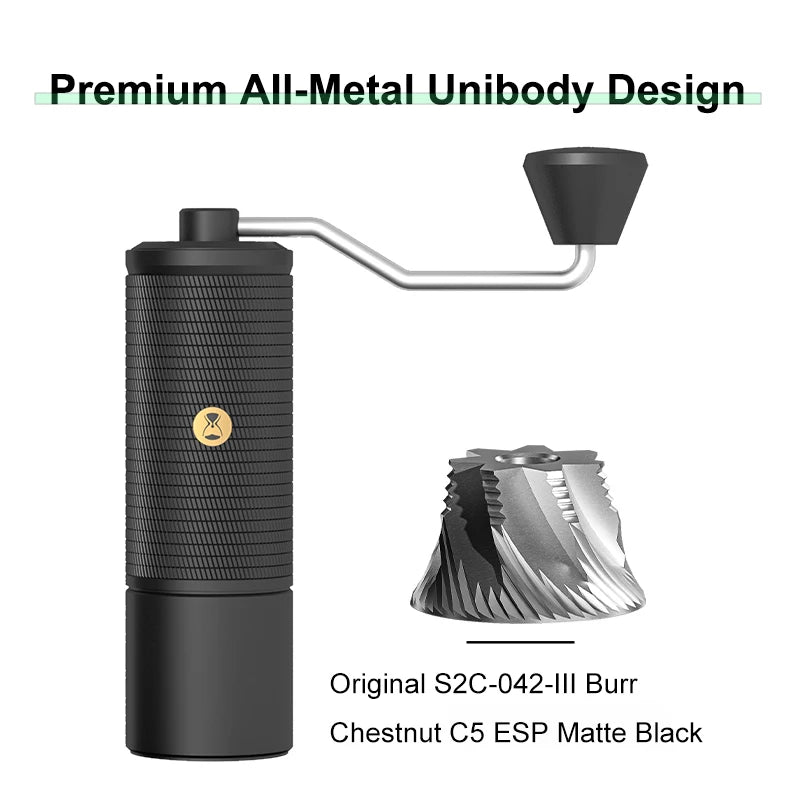 Experience Coffee Perfection with the TIMEMORE Chestnut C5 Manual Coffee Grinder