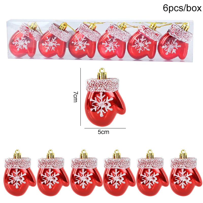6pcs Christmas Lollipop Candy Cane Pendant - OLM Store