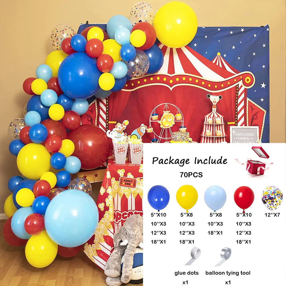 Red Green Celebration Balloons Garland Arch Kit - OLM Store