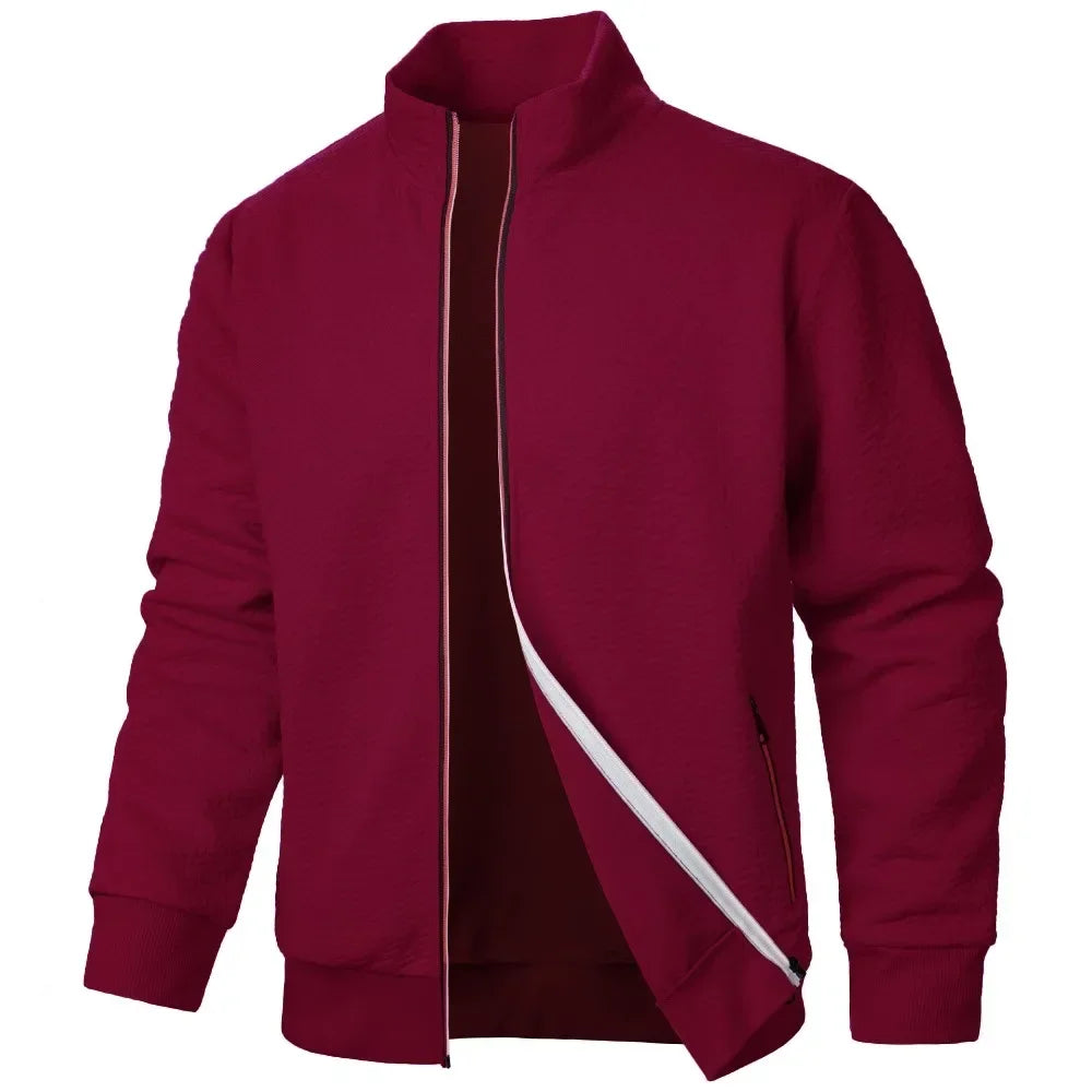 Elevate Your Style with Our Premium Men's Zipper Cardigan Jacket
