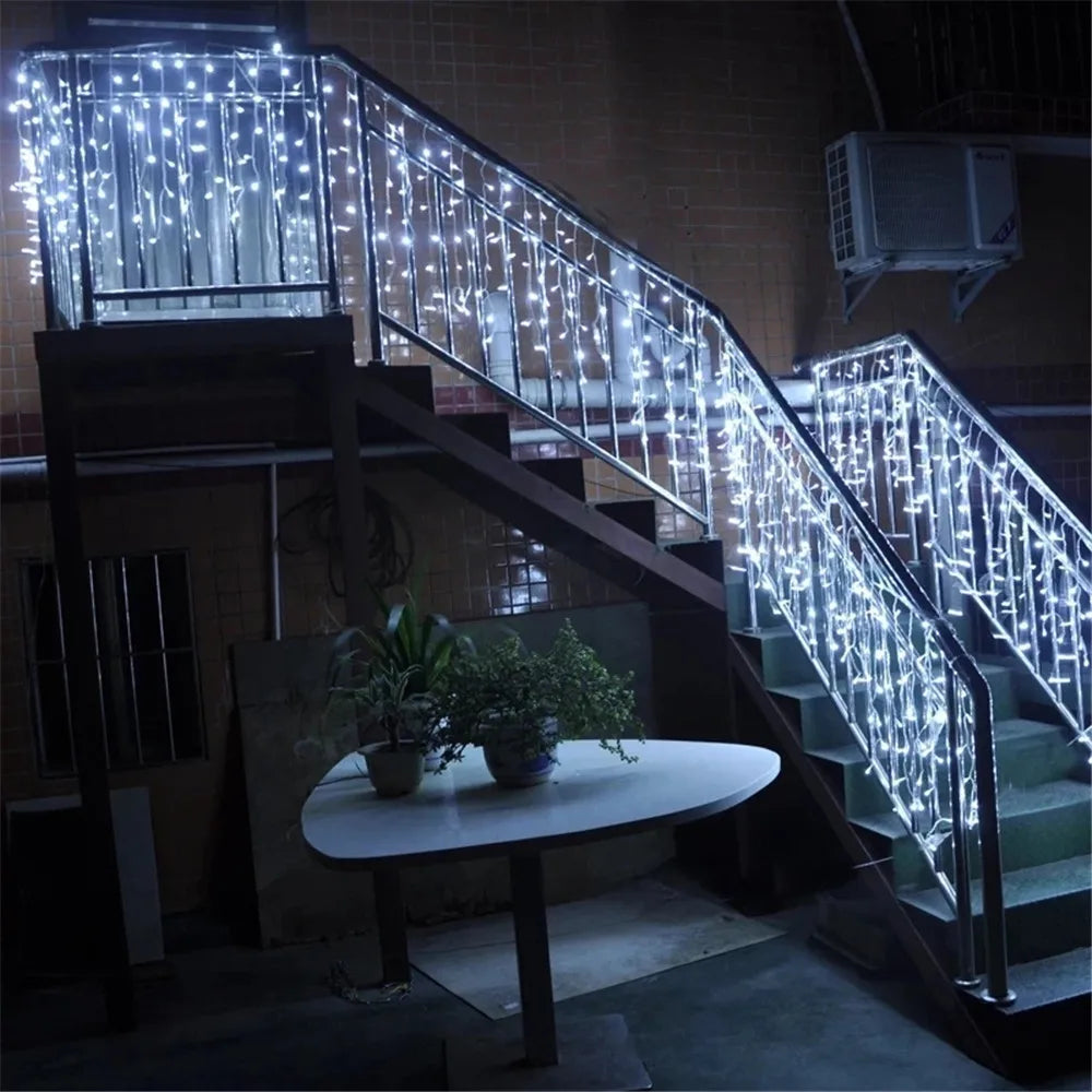 Transform Your Space with Our LED Waterfall Curtain String Lights
