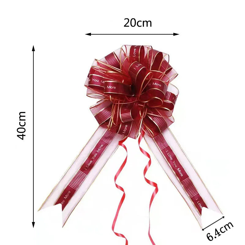 Transform Your Gifts with Large Pull Bow Ribbons – 5-50 Pieces for Beautiful Presentation