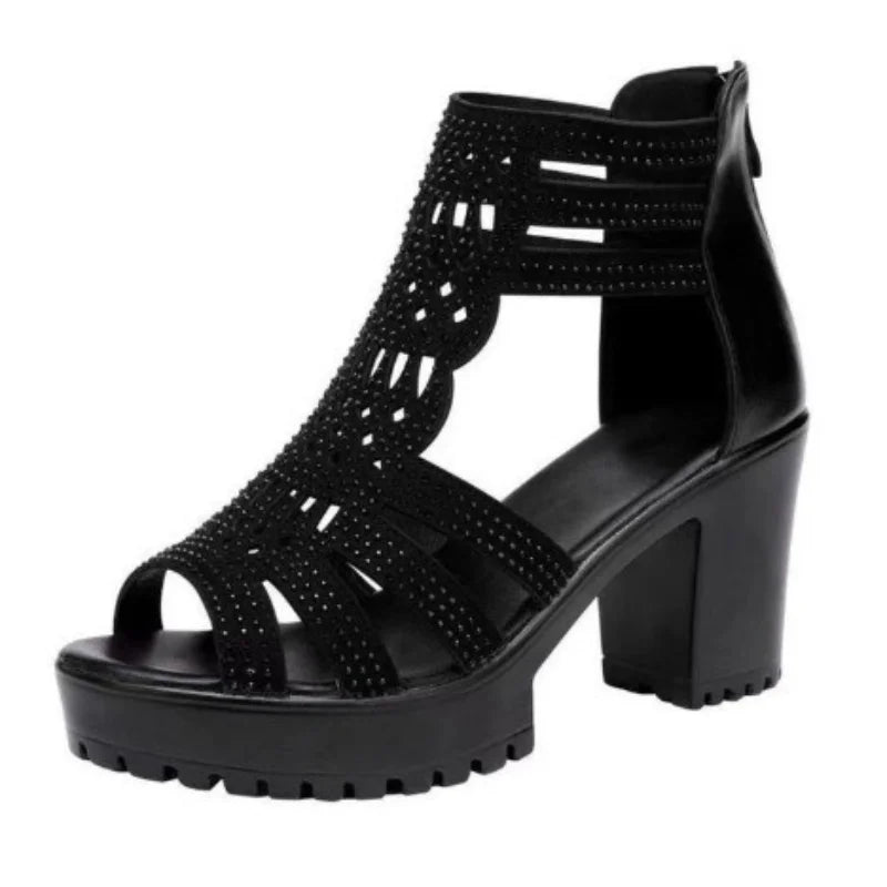 Comfortable Women's Wedge Sandals - Stylish Hollow-Out Design for Everyday Elegance