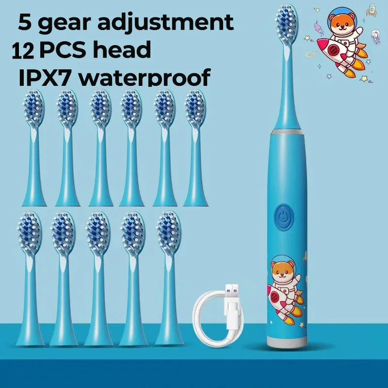 Children's Waterproof Rechargeable Sonic Toothbrush - OLM Store