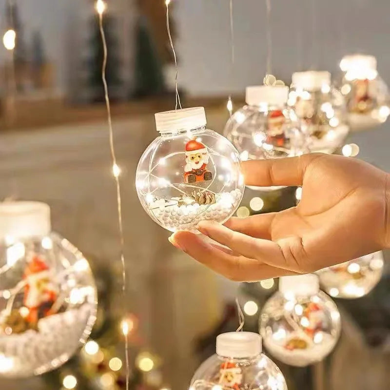 Illuminate Your Home with Enchanting Christmas Fairy Lights: Wish Ball LED Curtain Lights for the Holidays