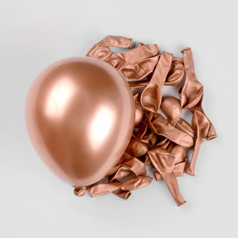 Elevate Your Celebrations with Our Metallic Chrome Balloon Set - Perfect for Weddings, Baby Showers, and Birthdays