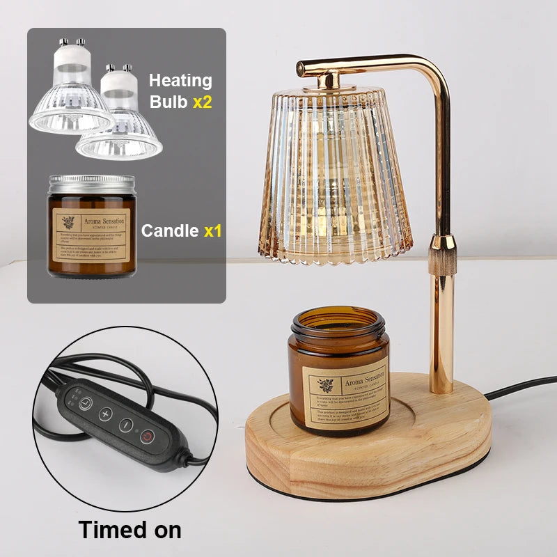50W Dimmable Candle Warmer Lamp – Adjustable Light for a Cozy, Relaxing Home Atmosphere