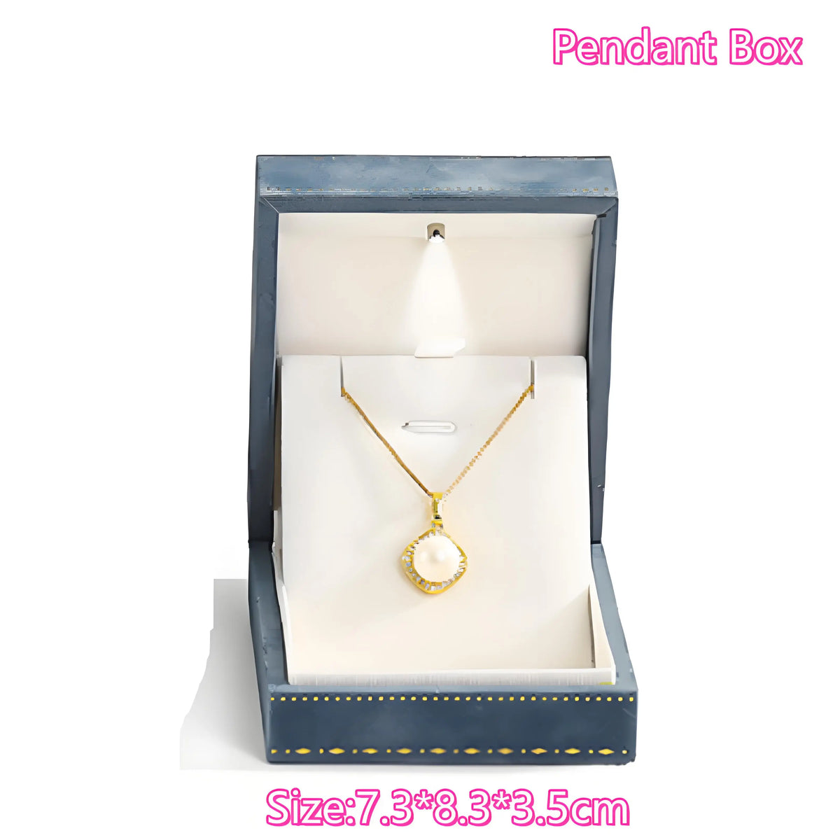Illuminate Your Moments with the LED Light Necklace Gift Box – Velvet Jewelry Presentation Case