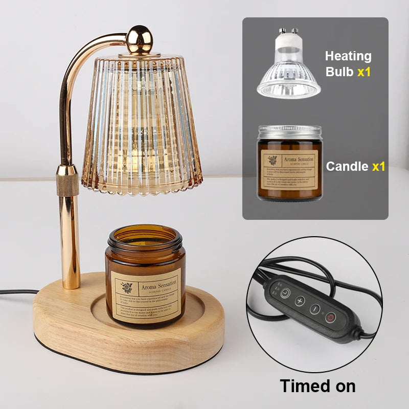 50W Dimmable Candle Warmer Lamp – Adjustable Light for a Cozy, Relaxing Home Atmosphere