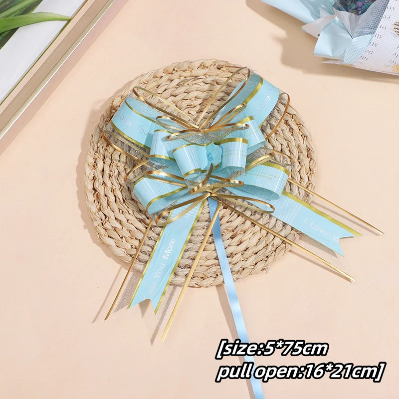Transform Your Gifts with Large Pull Bow Ribbons – 5-50 Pieces for Beautiful Presentation