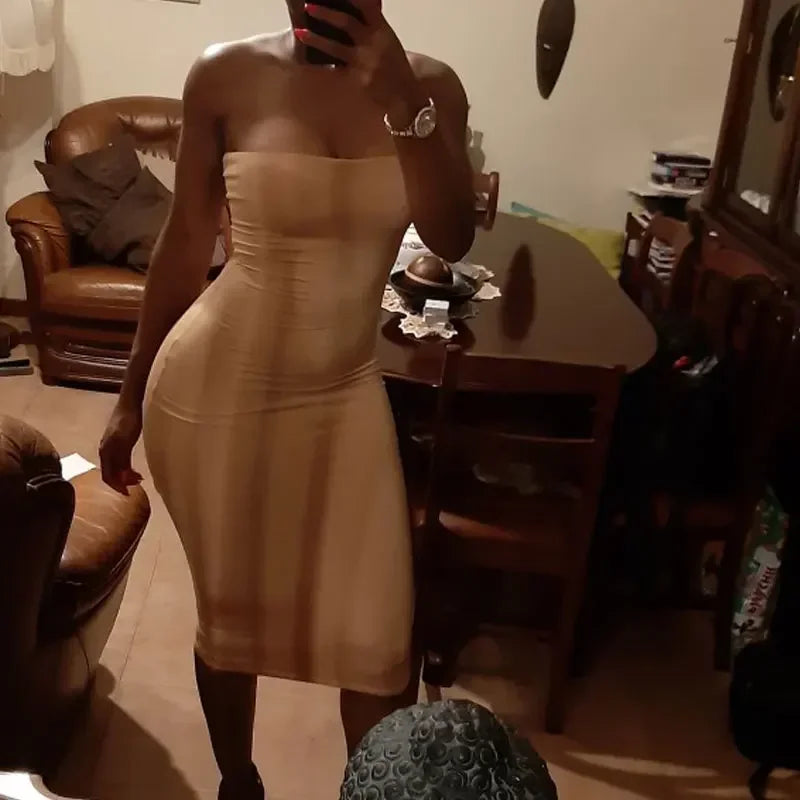 Off Shoulder Tube Dress - OLM Store