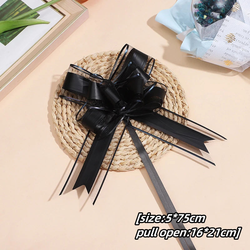 Transform Your Gifts with Large Pull Bow Ribbons – 5-50 Pieces for Beautiful Presentation
