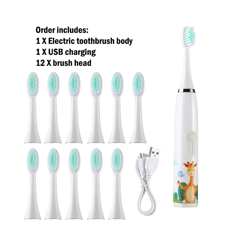 Children's Waterproof Rechargeable Sonic Toothbrush - OLM Store