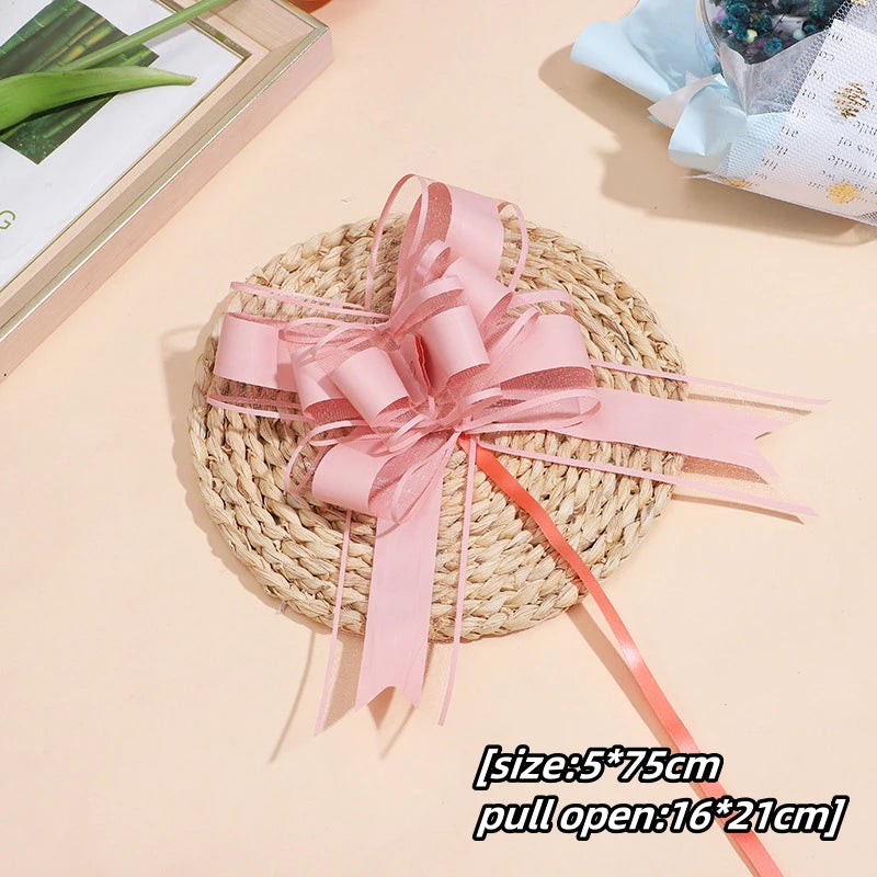 Transform Your Gifts with Large Pull Bow Ribbons – 5-50 Pieces for Beautiful Presentation