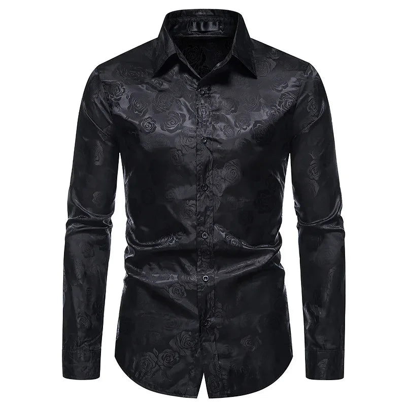 Rose Print Men’s Shirt - OLM Store
