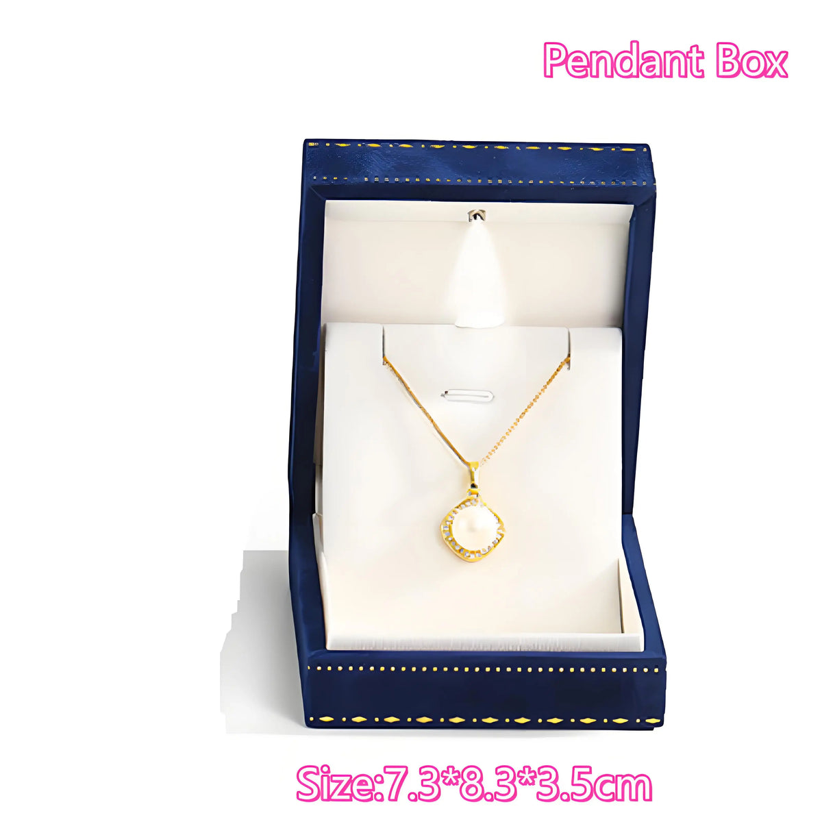 Illuminate Your Moments with the LED Light Necklace Gift Box – Velvet Jewelry Presentation Case