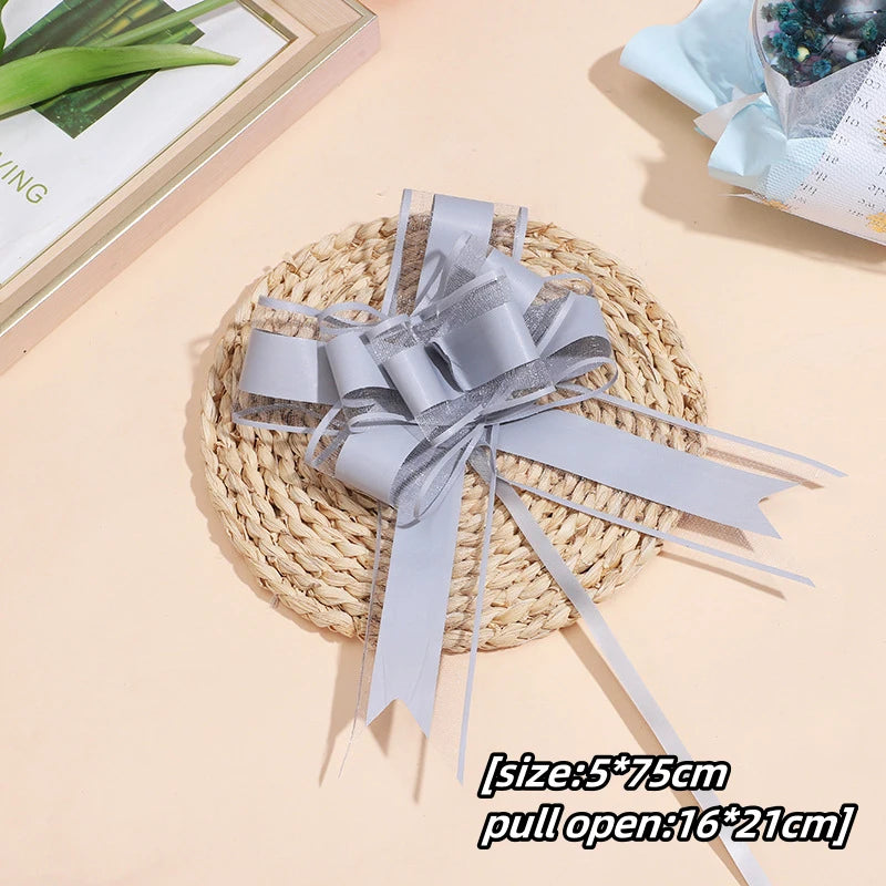 Transform Your Gifts with Large Pull Bow Ribbons – 5-50 Pieces for Beautiful Presentation