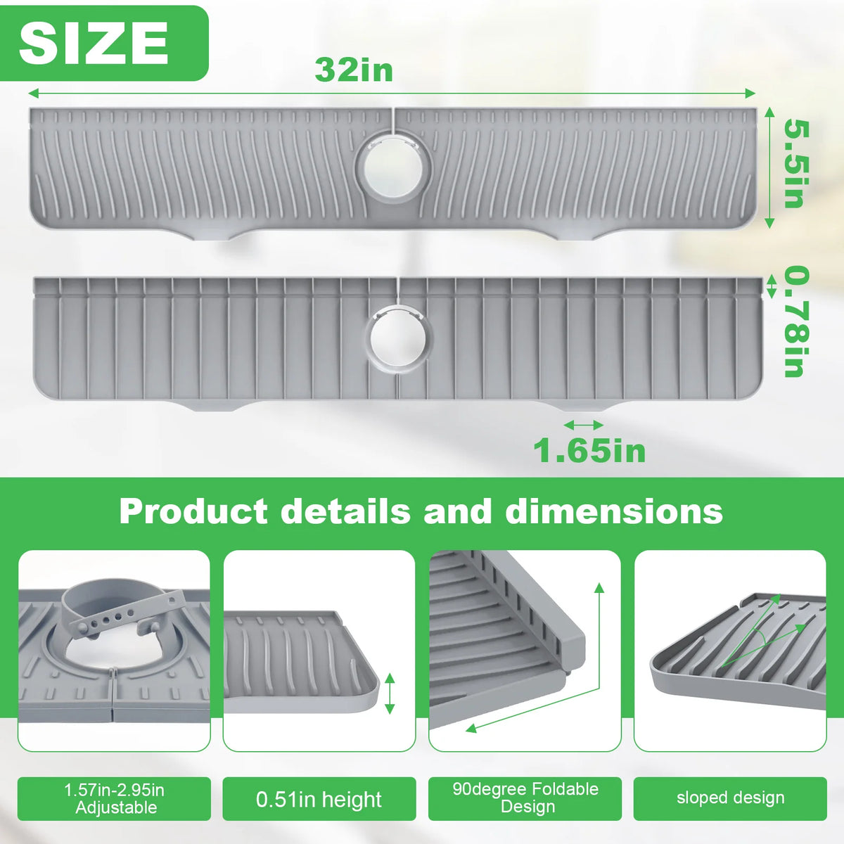 Silicone Sink Faucet Splash Guard - OLM Store