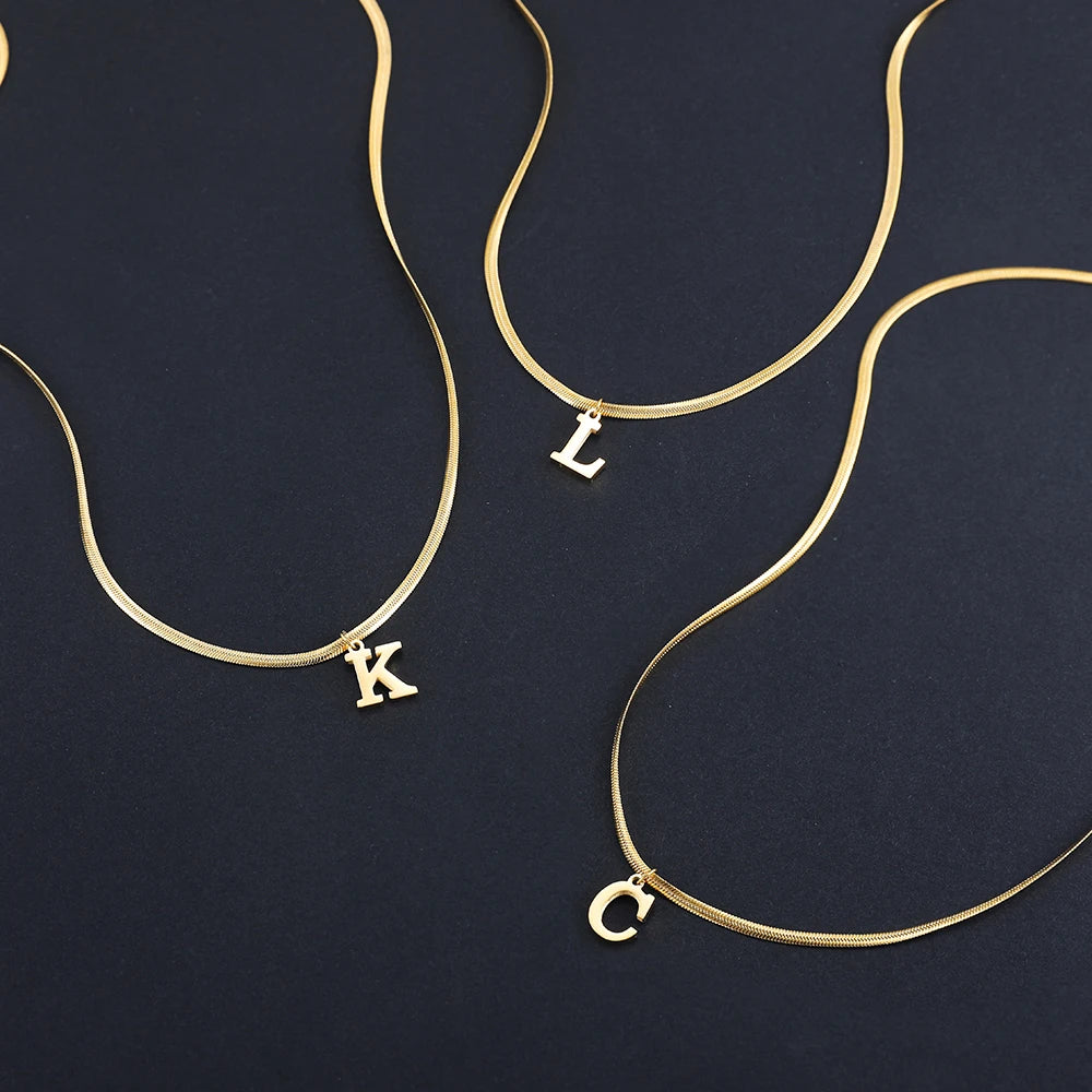 Elevate Your Style with Our Gold Plated Alphabet Pendant