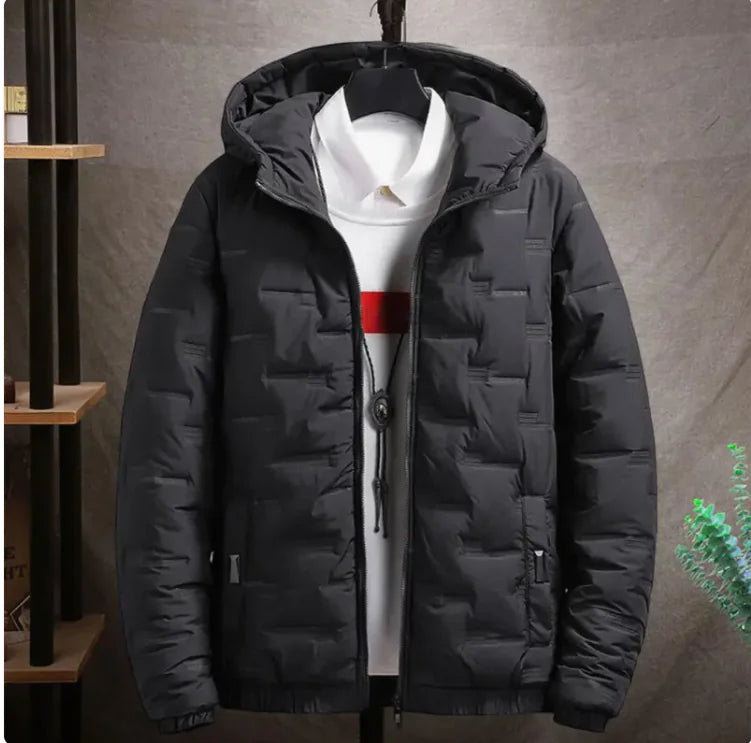 Summit Shield Men's Down Jacket: Your Ultimate Layer for Style and Warmth