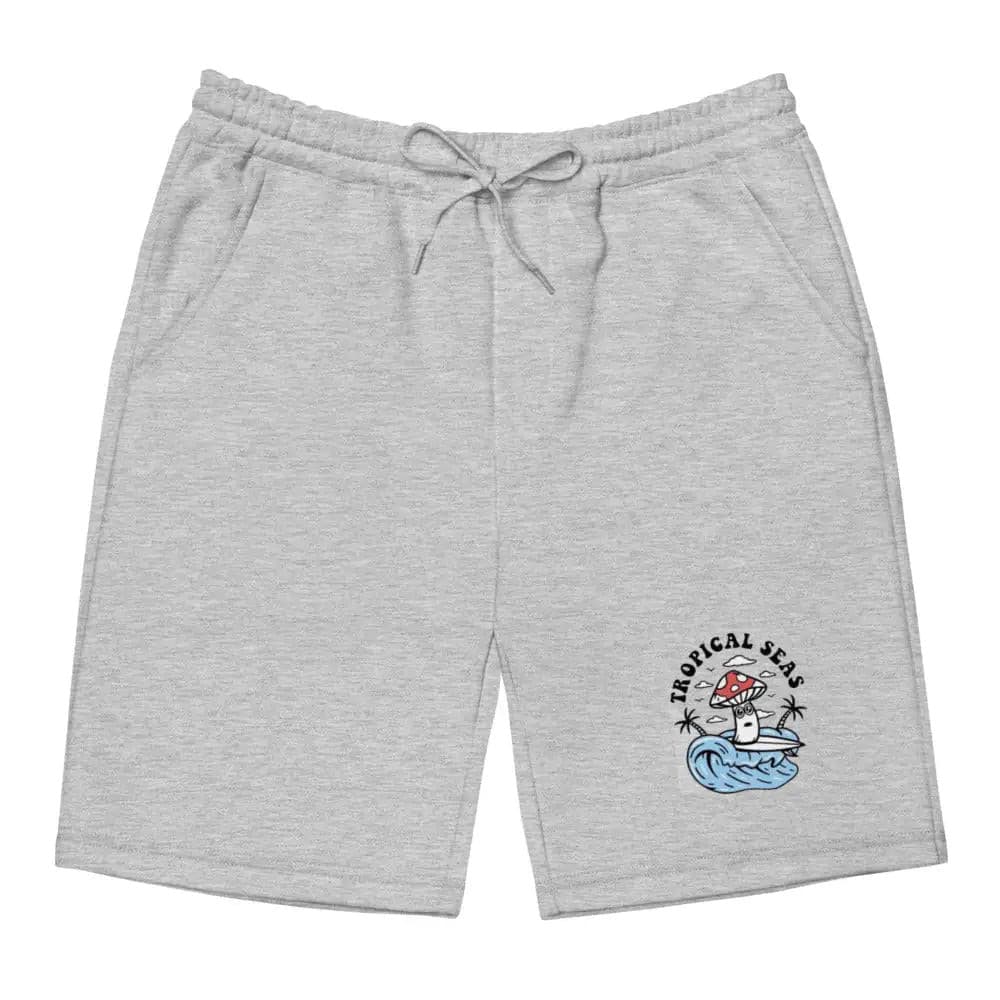 Men’s Mushroom Fleece Shorts with Drawstring Waist