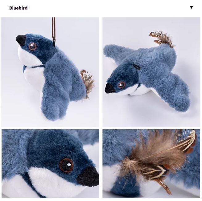 Interactive Cat Toy: Lifelike Flapping Bird for Endless Fun