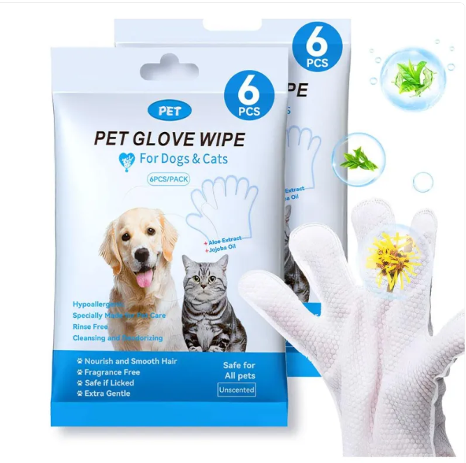 Pet Cleaning Gloves and Wipes: Effortless Hygiene for Happy Pets