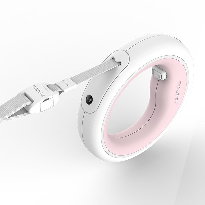 USB-Rechargeable Retractable Dog Leash with Light