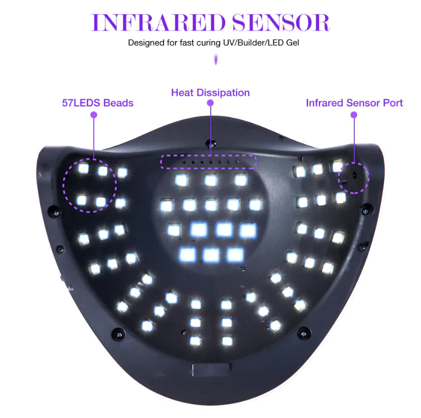 Achieve Salon-Quality Nails with the 220W Nail Dryer LED Lamp