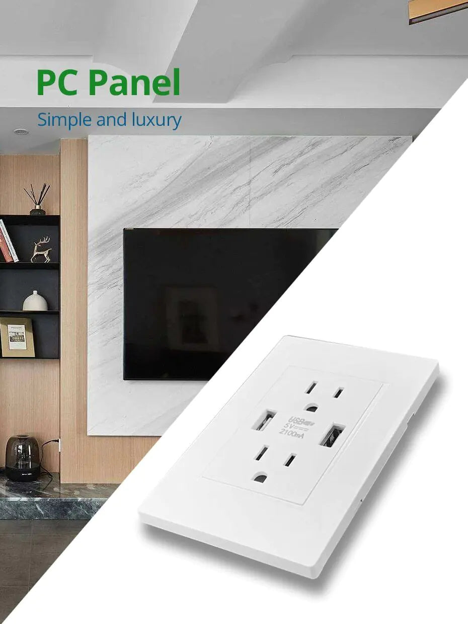 Dual USB Wall Outlet Charger - Upgrade Your Charging Experience