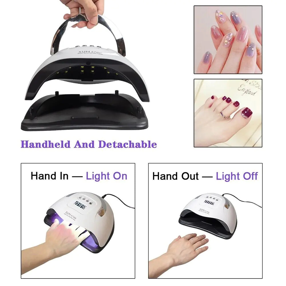 Achieve Salon-Quality Nails with the 220W Nail Dryer LED Lamp