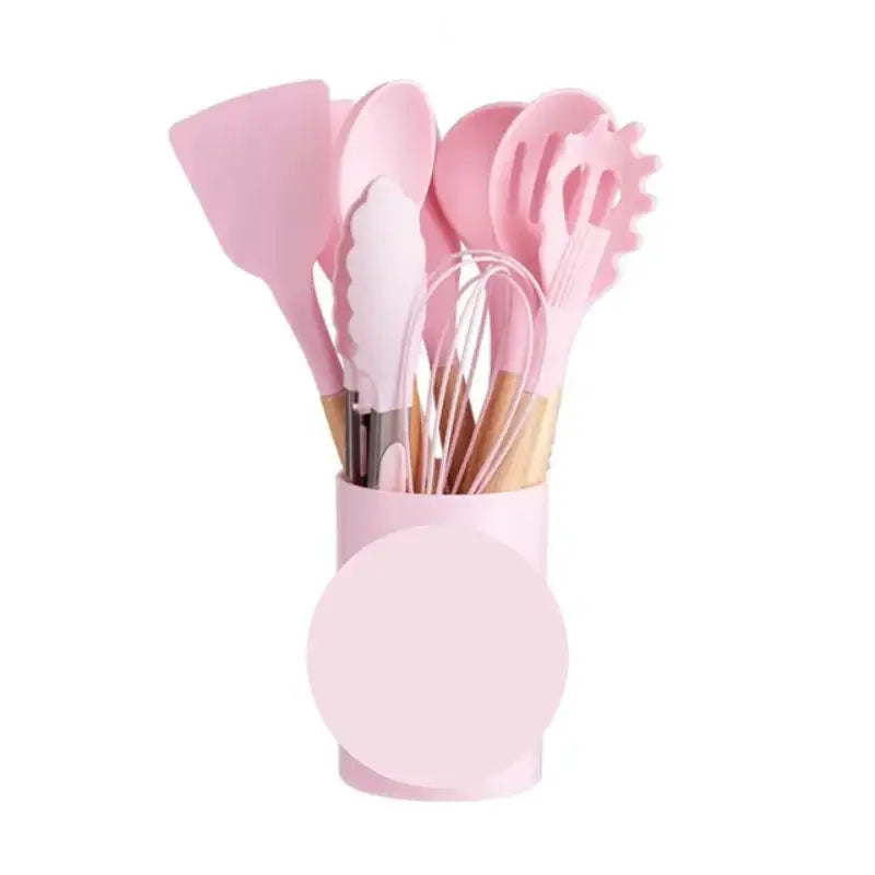 Nordic Silicone Cooking Utensils Set - 12 Essential Pieces for Effortless Cooking