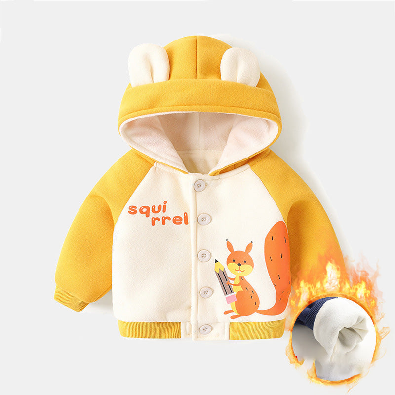 Baby & Toddler Fleece Hooded Jacket