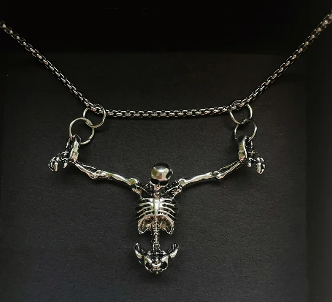 Elevate Your Style with Our Unique Halloween Skull Jewelry Necklace