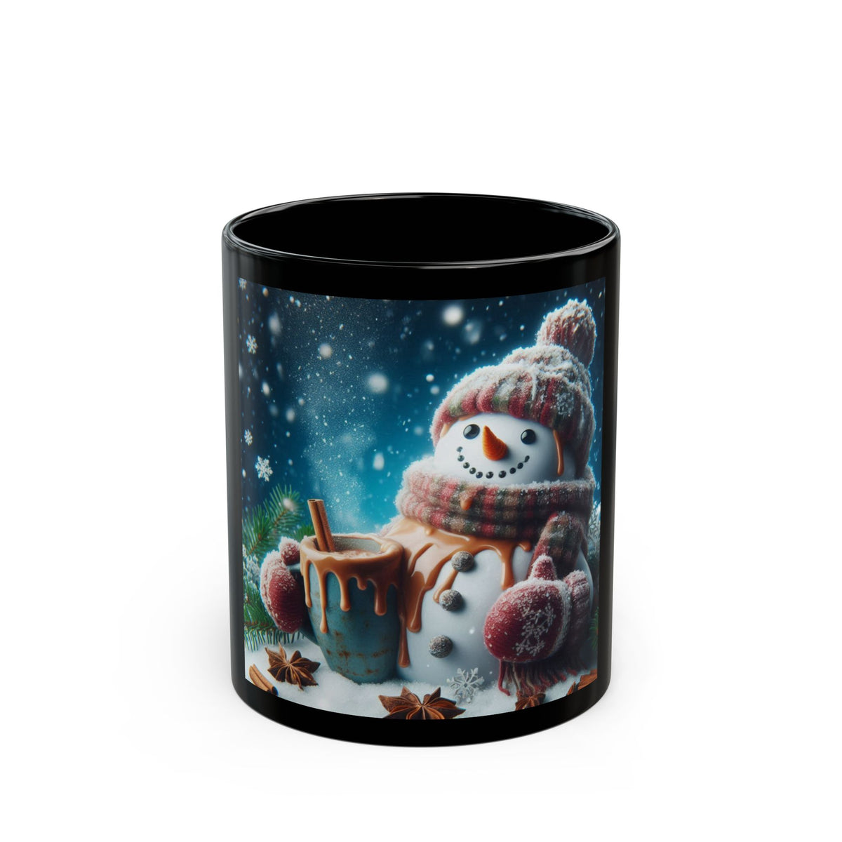 Snowman Black Mug: Your New Favorite Holiday Companion