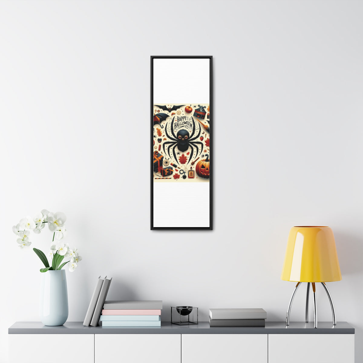 Halloween Canvas Wall Art - Vertical Gallery Wrap for Spooky Decor