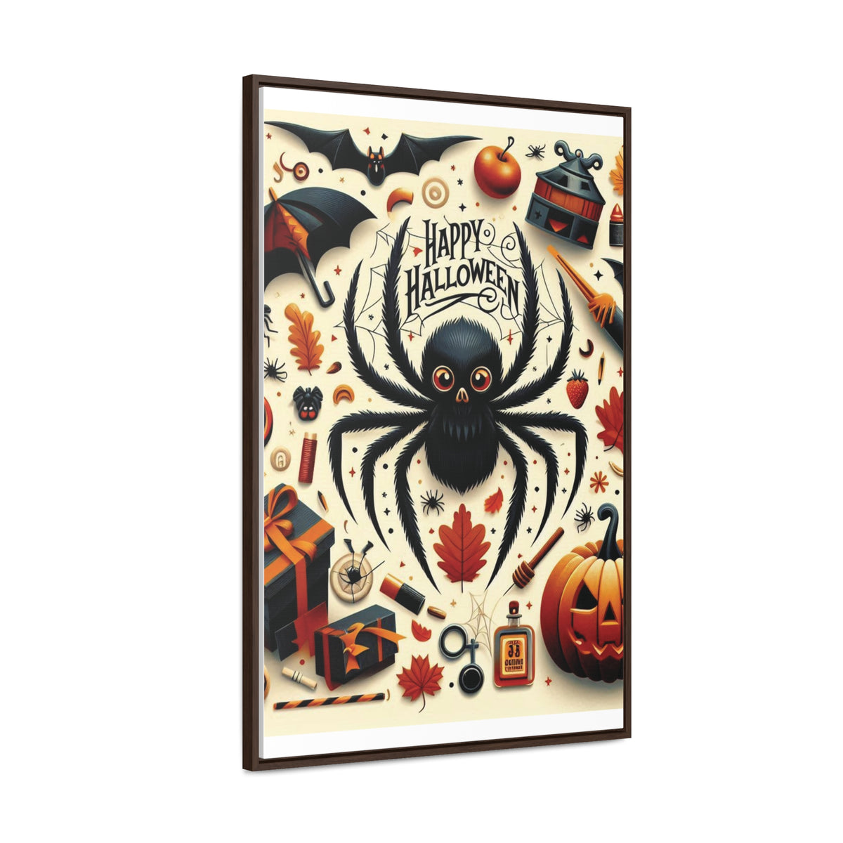 Halloween Canvas Wall Art - Vertical Gallery Wrap for Spooky Decor