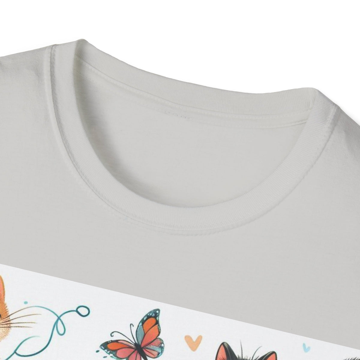 Purr-fect Comfort for Cat Lovers: Unisex Soft-Style T-Shirt - OLM Store