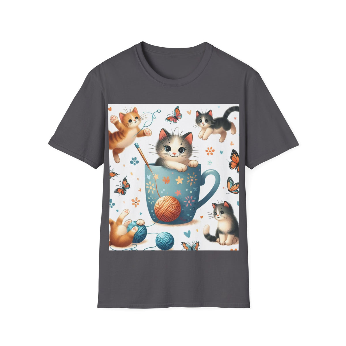 Purr-fect Comfort for Cat Lovers: Unisex Soft-Style T-Shirt - OLM Store