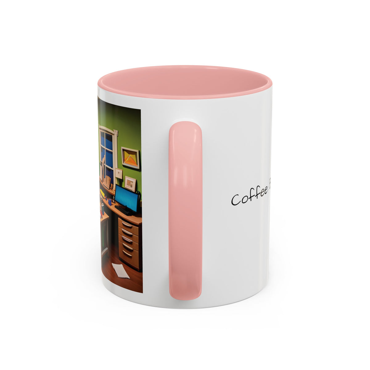 “Coffee: Because Adulting is Hard"  Accent Coffee Mug (11, 15oz) - OLM Store