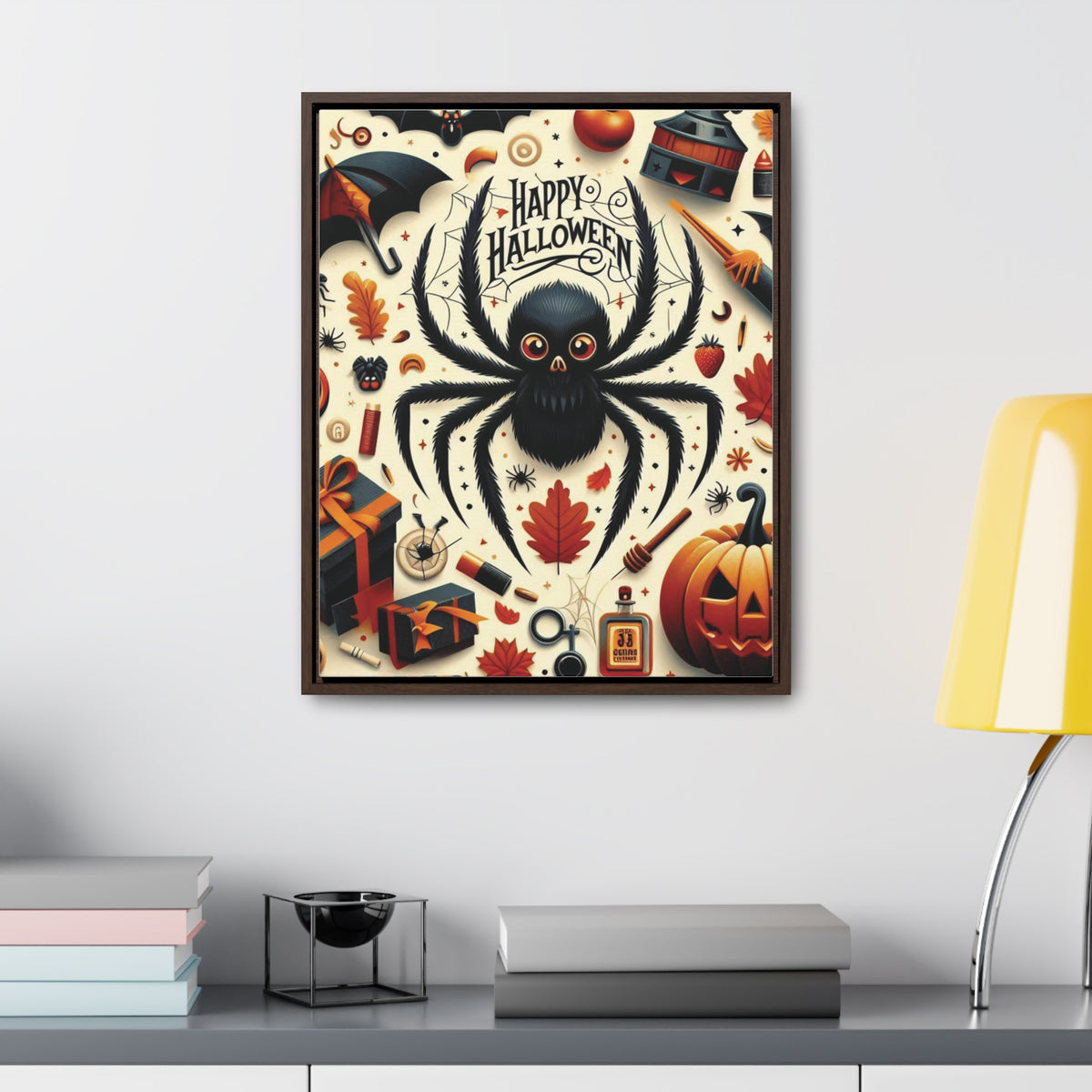 Halloween Canvas Wall Art - Vertical Gallery Wrap for Spooky Decor